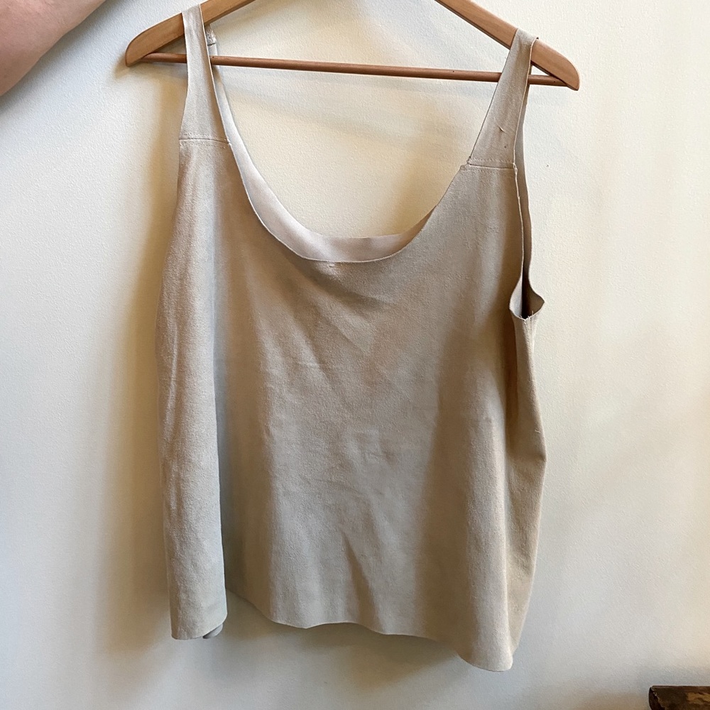 Suede tank top